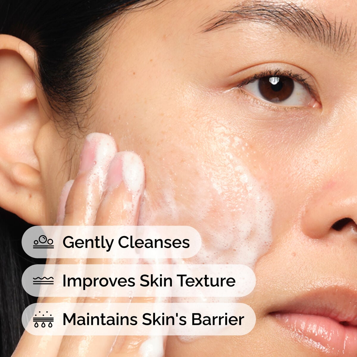 Glucoside Foaming Cleanser Gentle Cleansing Care A8